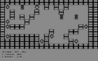 Deadly Crystals (Commodore 64) screenshot: Level 42