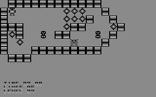 Deadly Crystals (Commodore 64) screenshot: Level 37