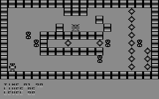 Deadly Crystals (Commodore 64) screenshot: Level 36
