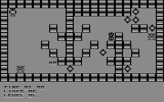 Deadly Crystals (Commodore 64) screenshot: Level 34