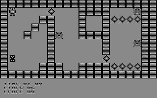 Deadly Crystals (Commodore 64) screenshot: Level 33