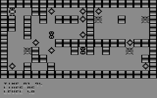 Deadly Crystals (Commodore 64) screenshot: Level 48