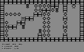 Deadly Crystals (Commodore 64) screenshot: Level 47