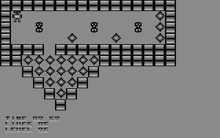Deadly Crystals (Commodore 64) screenshot: Level 25