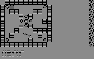 Deadly Crystals (Commodore 64) screenshot: Level 17