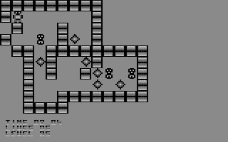 Deadly Crystals (Commodore 64) screenshot: Level 35