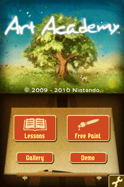 Art Academy (Nintendo DS) screenshot: Title screen.