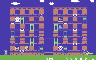 Memory Manor (Commodore 64) screenshot: Here is level 1