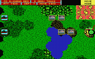 Firezone (Atari ST) screenshot: Moving my forces