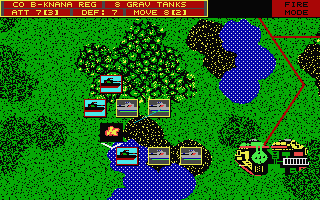 Firezone (Atari ST) screenshot: Taking fire!