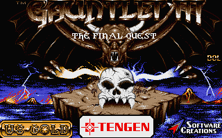 Gauntlet III: The Final Quest (Atari ST) screenshot: Title screen