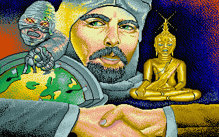 In 80 Days Around the World (Atari ST) screenshot: Title graphics