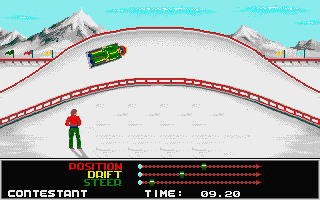 The Games: Winter Edition (Atari ST) screenshot: Not much of an audience
