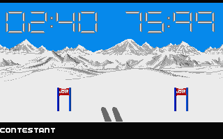 The Games: Winter Edition (Atari ST) screenshot: Right in the middle