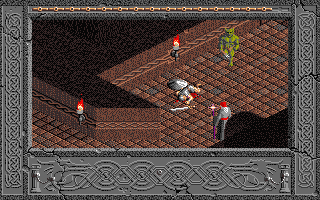 The Immortal (Atari ST) screenshot: That must be Dunric and the green one might be his killer