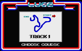 The Games: Winter Edition (Atari ST) screenshot: The Luge track