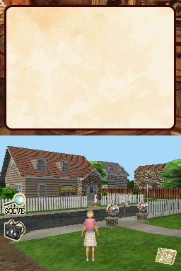 American Girl: Kit Mystery Challenge! (Nintendo DS) screenshot: Roaming around the neighbourhood. Chinatown Wars eat your heart out.