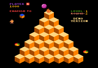b*nQ (Atari 7800) screenshot: Level 2