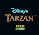 Disney's Tarzan (Game Boy Color) screenshot: Title screen