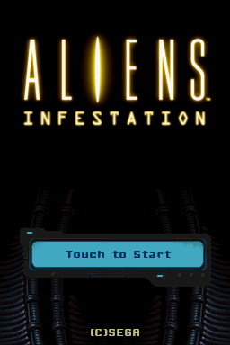 Aliens: Infestation (Nintendo DS) screenshot: Title Screen