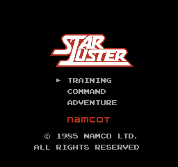 Star Luster (NES) screenshot: Title screen