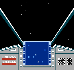 Star Luster (NES) screenshot: Move the cursor to the location you want to travel to