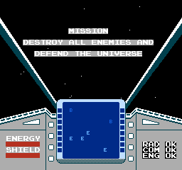 Star Luster (NES) screenshot: The mission objective is simple and to the point