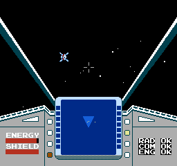Star Luster (NES) screenshot: An enemy ship