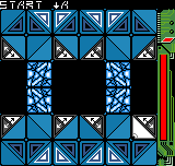 Delta Warp (Neo Geo Pocket Color) screenshot: Cracked tiles can only be passed over once.