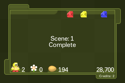 Qwak (iPhone) screenshot: That level is really, really complete ("lite" demo version)