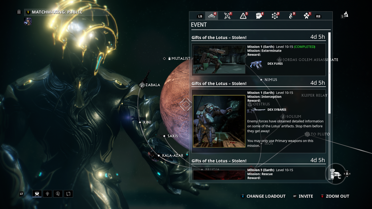 Warframe: Prime Vault - Ice Prime Pack (Xbox One) screenshot: Let's start this mission with the Frost Prime Warframe.