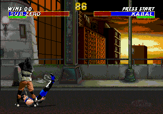 Mortal Kombat 3 (Genesis) screenshot: Throw