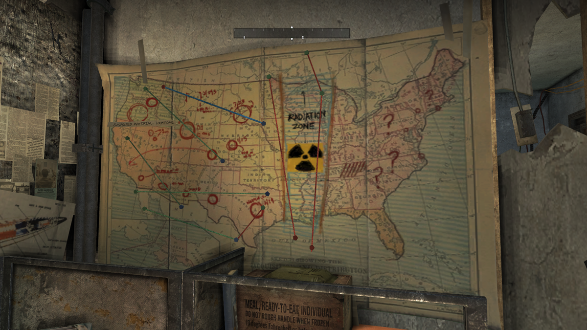 Homefront (Windows) screenshot: The USA has suffered a lot of changes, just look at this map.
