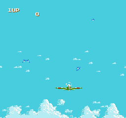 Sky Destroyer (NES) screenshot: Gaining altitude