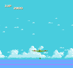 Sky Destroyer (NES) screenshot: Firing a torpedo