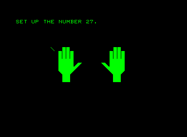 Bop (Commodore PET/CBM) screenshot: The two hands