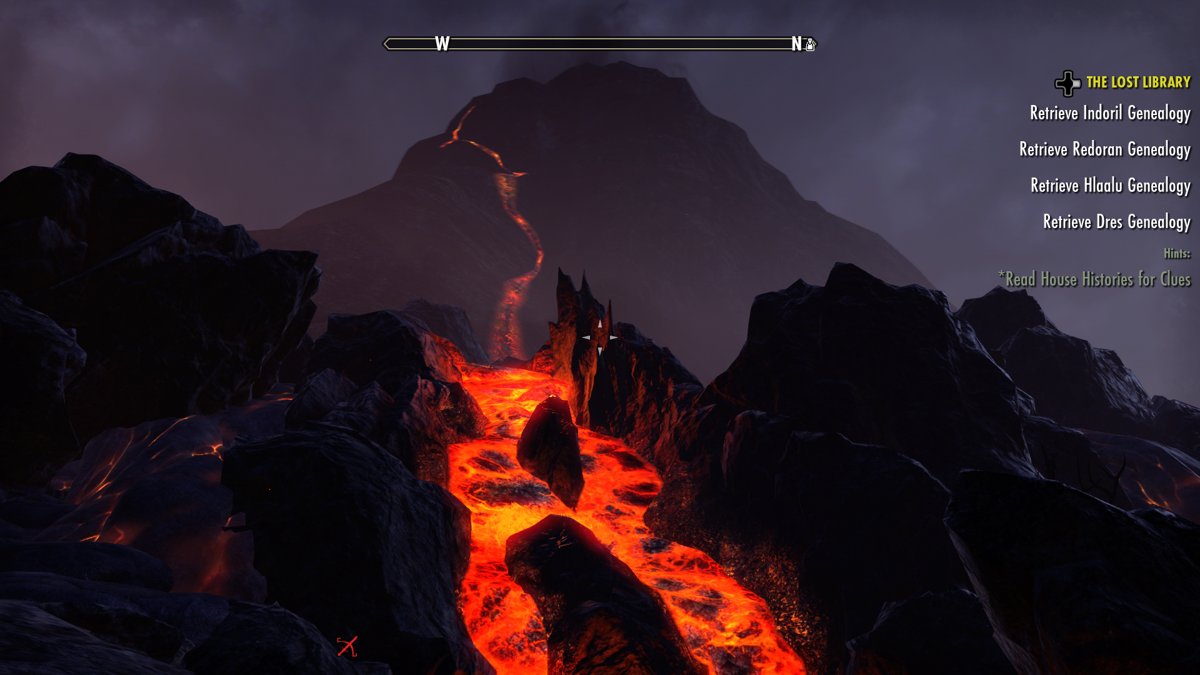 The Elder Scrolls Online: Morrowind (Xbox One) screenshot: At the foot of the Red Mountain