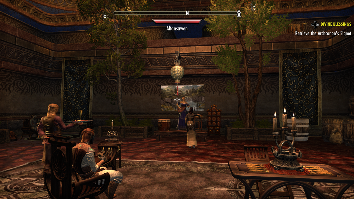 The Elder Scrolls Online: Morrowind (Xbox One) screenshot: Taking a short break.