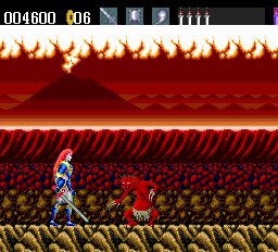 Samurai-Ghost (TurboGrafx-16) screenshot: These red demons can parry