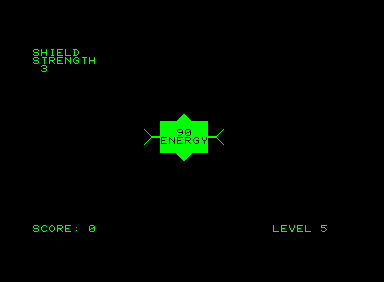 Defend! (Commodore PET/CBM) screenshot: Start of the game