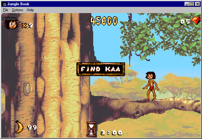 Disney's The Jungle Book (Windows) screenshot: Quota is reached... Find the boss (Double Size)