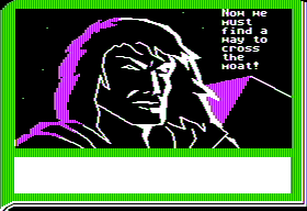 ZorkQuest: Assault on Egreth Castle (Apple II) screenshot: You go first!