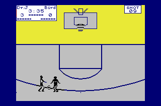 One-on-One (ZX Spectrum) screenshot: Gameplay