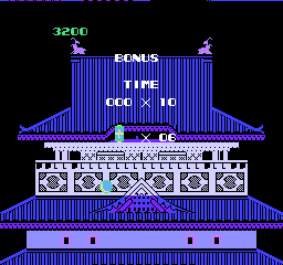 Ninja-Kun: Majō no Bōken (NES) screenshot: The score being calculated