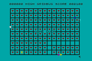 Grid Bug (ZX Spectrum) screenshot: Game Over