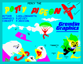 Percy the Potty Pigeon (ZX Spectrum) screenshot: Loading screen.