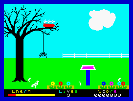 Percy the Potty Pigeon (ZX Spectrum) screenshot: Starting the game