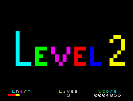 Percy the Potty Pigeon (ZX Spectrum) screenshot: Level 2.
