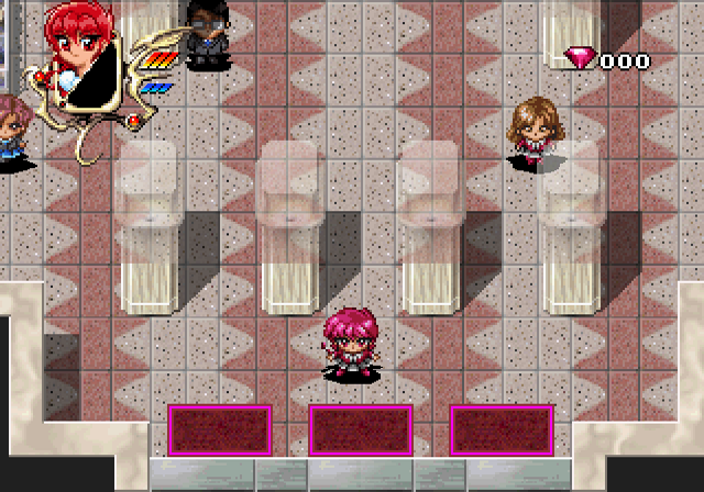 Magic Knight Rayearth (SEGA Saturn) screenshot: First area