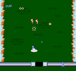 Field Combat (NES) screenshot: Enemy soldiers approaching